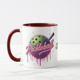 Mug Jolie Planète de Pickleball qui Dégouline Pour Ama