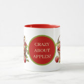 Mug Jolie pomme folle ajouter du texte (Centre)