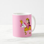 Mug Jolie princesse caricaturale (Devant droit)