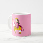 Mug Jolie princesse caricaturale (Devant gauche)