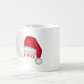Mug Jolie Red Santa Chapeau Funny Noël (Devant gauche)
