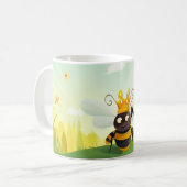 Mug Jolie Reine Abeille Avec Votre Nom (Devant gauche)