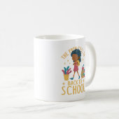 Mug Jolie rentrée à l'école Princesse Girl Illustratio (Devant droit)