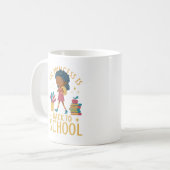 Mug Jolie rentrée à l'école Princesse Girl Illustratio (Devant gauche)