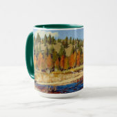 Mug Jolie rivière de montagne automnale du Colorado (Devant gauche)