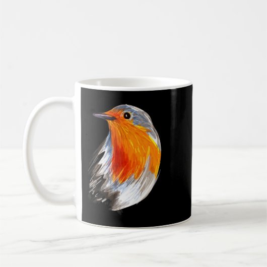 Mug Jolie Robin de Noël Costume Oiseau Oiseau Oiseau (Gauche)