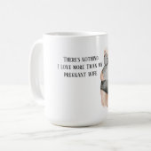 Mug Jolie Romantique Grossesse Femme Cadeau Avec Citat (Devant gauche)
