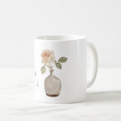 Mug Jolie rose pêche dans un vase (Devant droit)