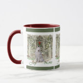 Mug Jolie Samoyed Amateurs Cadeaux de Noël (Gauche)