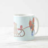 Mug Jolie scène d'hiver animale (Devant droit)