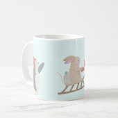 Mug Jolie scène d'hiver animale (Devant gauche)