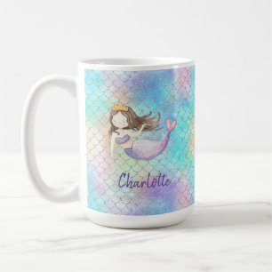 Mug Jolie Sirène Nom Pink Purple Blue