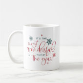 Mug JOLIE Snowflake Merveilleux temps Noël (Gauche)