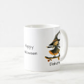 Mug Jolie sorcière de skateboard Halloween (Devant droit)