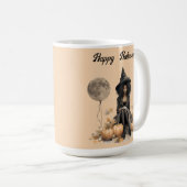 Mug Jolie sorcière d'Halloween et ballons de Pleine lu (Devant droit)