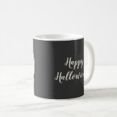 Mug Jolie sorcière volant et Happy Halloween texte (Devant droit)