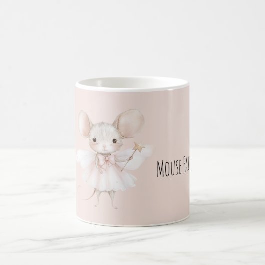 Mug Jolie souris fée ailes roses (Centre)