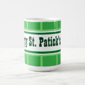Mug Jolie St. Patrick's Day rayé vert (Centre)
