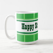 Mug Jolie St. Patrick's Day rayé vert (Gauche)