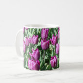 Mug Jolie Tulipes pourpres Florale (Devant gauche)