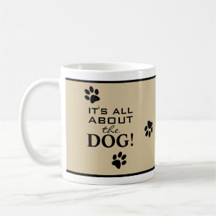 Mug Jolie typographie de patte noire personnalisée pou