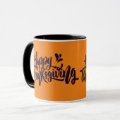 Mug Jolie typographie pour Thanksgiving (Devant gauche)