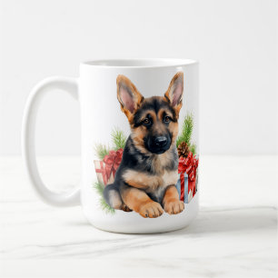 MUG JOLIE VACANCES NOËL CHIEN ALLEMAND SHEPHERD CHIEN