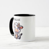 Mug Jolie vache bébé Boire Boba Kawaii Cartoon (Devant gauche)
