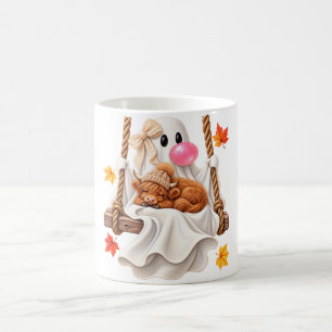 Mug Jolie Vache Highland Fantôme Automne Halloween Bal
