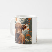Mug Jolie vache Vintage Highland (Devant gauche)