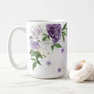Mug Jolie végétation fleurie violette