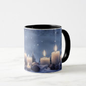 Mug Jolies bougies pendant les vacances de neige (Devant droit)