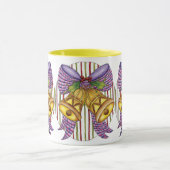 Mug Jolies cloches de jingle de Noël avec ruban et bow (Centre)