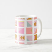 Mug Jolies couleurs pastel Design géométrique moderne (Devant droit)