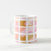 Mug Jolies couleurs pastel Design géométrique moderne (Devant gauche)