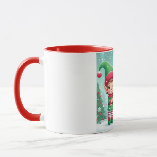 Mug Jolies elfes de Noël (Gauche)