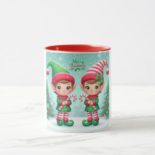 Mug Jolies elfes de Noël (Centre)