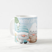 Mug Jolies elfes d'hiver de Noël et l'art des neiges (Devant gauche)