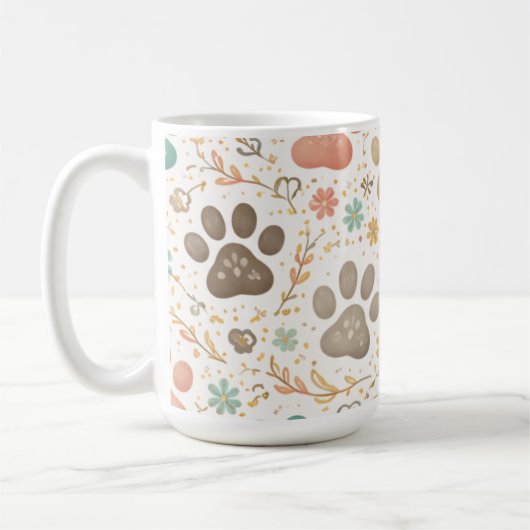 Mug Jolies empreintes de pattes (Gauche)