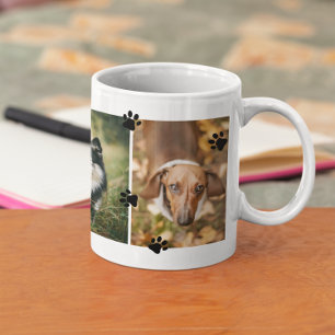 Mug Jolies Empreintes de pattes Quatre Photos pour ani