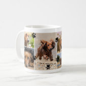 Mug Jolies Empreintes de pattes Six Photos pour animau (Devant gauche)