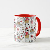 Mug Jolies fentes de Noël (Devant droit)