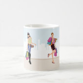 Mug Jolies filles faisant des emplettes dans la ville (Centre)