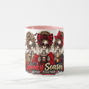 Mug Jolies Filles Fantômes Étranges Design Halloween