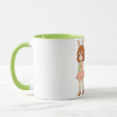 Mug Jolies filles lapins de Pâques d'anime (Gauche)