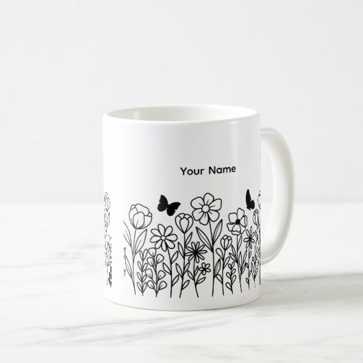 Mug Jolies Fleurs (Devant droit)
