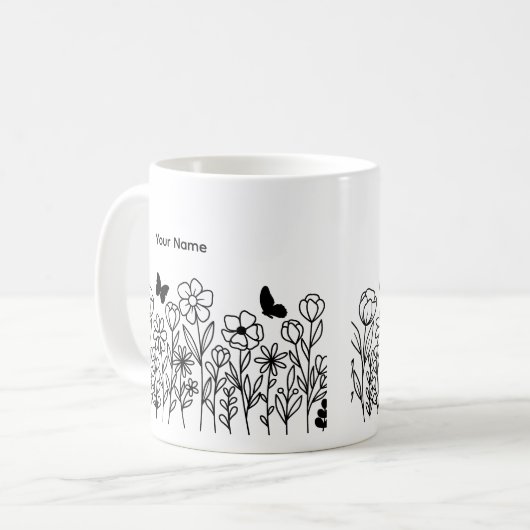 Mug Jolies Fleurs (Devant gauche)