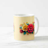 Mug Jolies fleurs 3d (Devant droit)