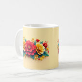 Mug Jolies fleurs 3d (Devant gauche)