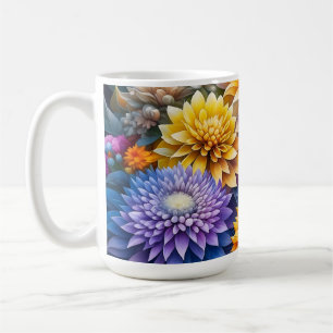 Mug Jolies Fleurs Ai Art Colorées Personnalisées
